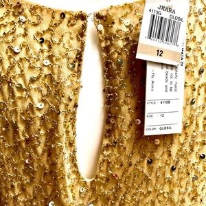 Gold Sequined cocktail dress